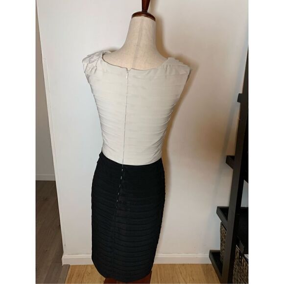 Adrianne papell black and white dress size 6 - Picture 4 of 5